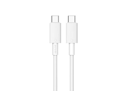 Porodo USB-C to USB-C Durable Charging Cable White