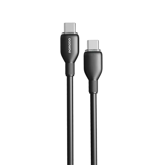 Porodo USB-C to USB-C Fast Charging & Data Cable Black