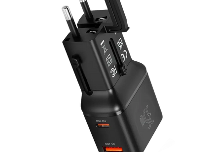 Porodo Universal Travel Pocket Charger Black