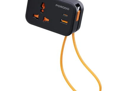 Porodo Universal Wall Sockets Black