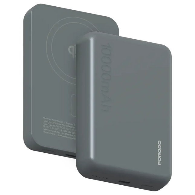 Porodo VINGT-CINQ 10000mAh MagSafe Power Bank Grey