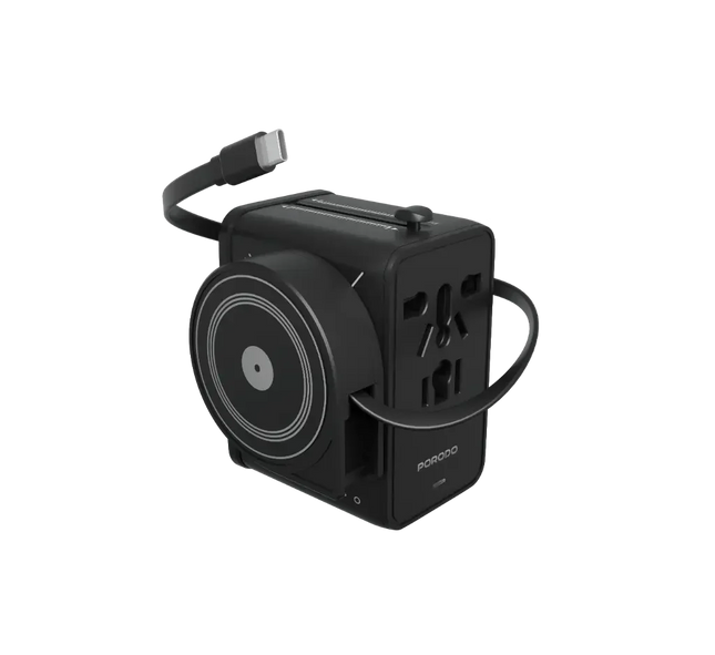 Porodo Voyage Universal Travel Adapter Black