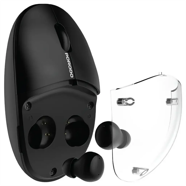 Porodo Wireless Tws Earbud & Mouse Black