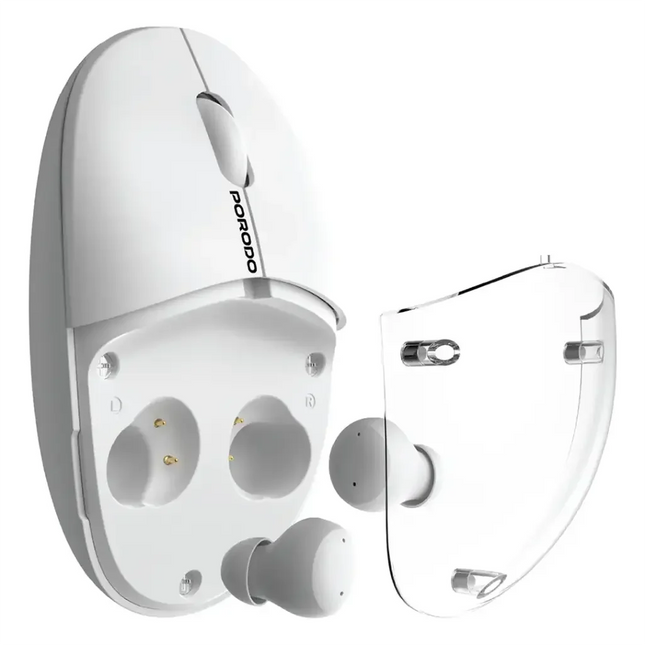 Porodo Wireless Tws Earbud & Mouse White