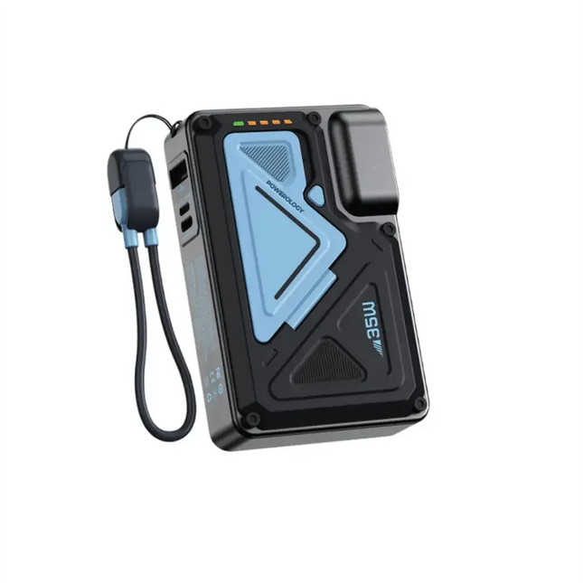Powerology 10000mAh Wall Charger Magsafe Power Bank Black