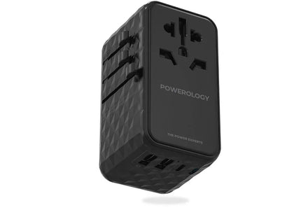Powerology 4-Port Universal GaN Super Charger Compatible In 150+ Countries