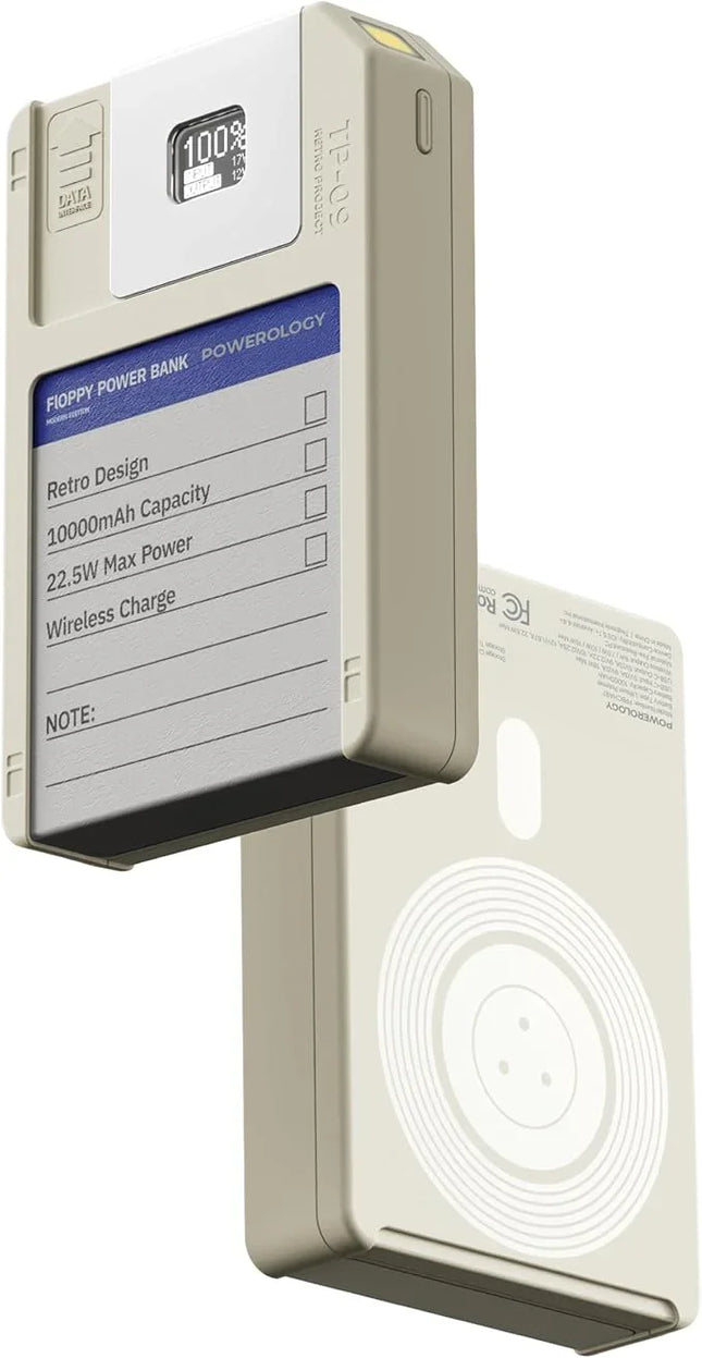 Powerology Floppydisk Retro 10000mAh MagSafe Powerbank