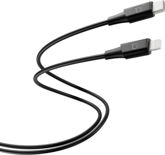 Powerology Power Sync Flex USB-C to Lightning 2M Cable PD 30W Black