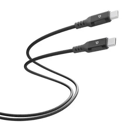 Powerology Power Sync Weave USB-A to USB-C 2M Cable PD 20W