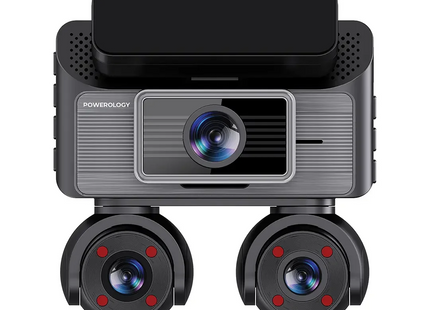 Powerology SENTRA DASH CAMERA WITH 3 LENSES & REAR CAMERA