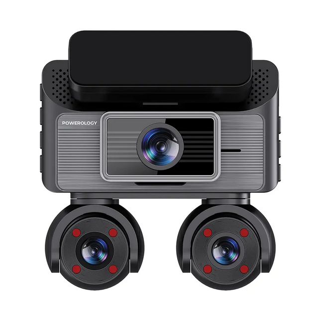 Powerology SENTRA DASH CAMERA WITH 3 LENSES & REAR CAMERA