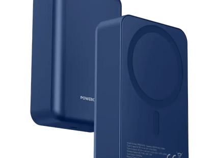 Powerology Spetano 20000mAh Magsafe Aluminum Power Bank PD 20W Blue