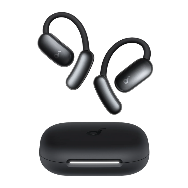 Soundcore AeroFit 2 Open-Ear AI Real-Time Translation Earbuds Black