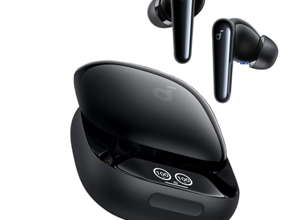 Soundcore Liberty 4 Pro Wireless Real-Time Adaptive Noise Cancelling Earbuds Black