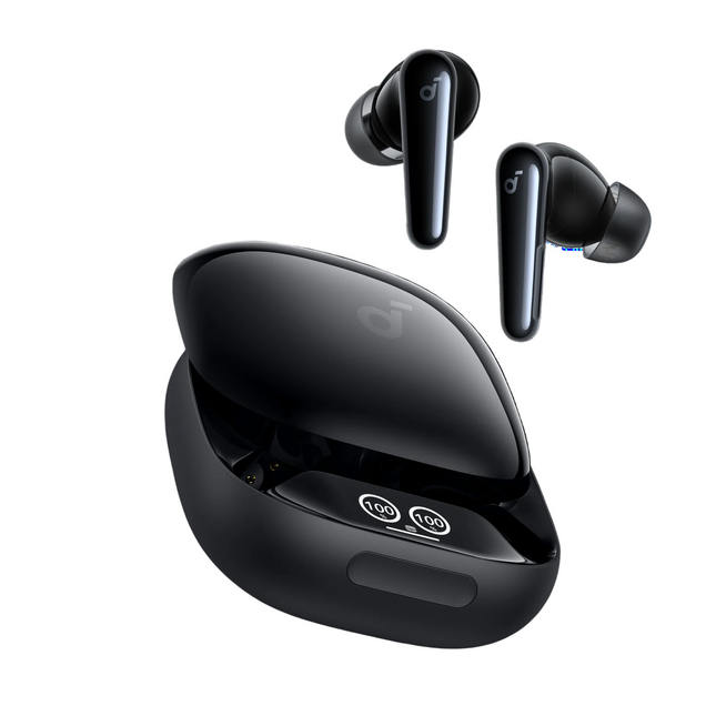 Soundcore Liberty 4 Pro Wireless Real-Time Adaptive Noise Cancelling Earbuds Black