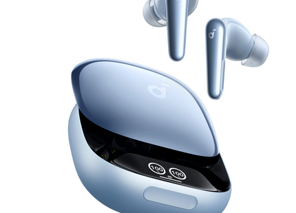 Soundcore Liberty 4 Pro Wireless Real-Time Adaptive Noise Cancelling Earbuds Blue