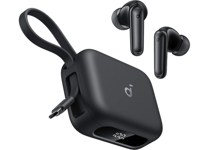 Soundcore P41i Adaptive Noise Cancelling Earbuds with Built-In Portable USB-C Phone Charging Black