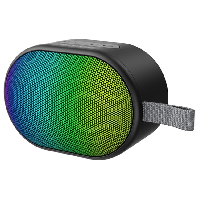 Soundcore Pyro Mini Portable Bluetooth with Full-Body Light Show Speaker Black