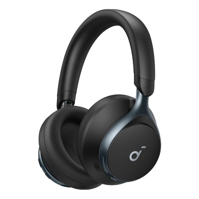 Soundcore Space One Active Noise Cancelling with 2X Stronger Voice Reduction Headphones Black