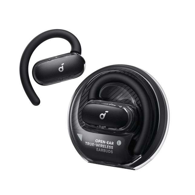 Soundcore V40i Open-Ear Lidless Case Richer Bass Earbuds Black