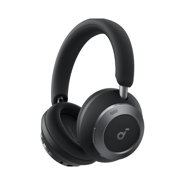 Soundcore Space One Pro FlexiCurve Adaptive Active Noise Cancelling Over-Ear Headphones Black
