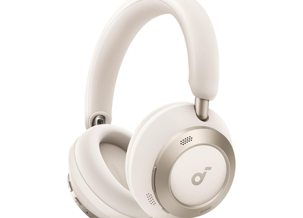 Soundcore Space One Pro FlexiCurve Adaptive Active Noise Cancelling Over-Ear Headphones White